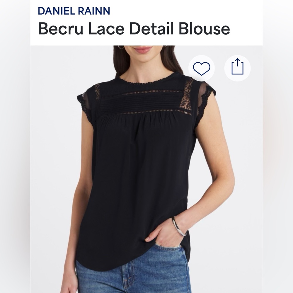 Daniel Rainn Becru Lace Detail Blouse - Picture 7 of 12